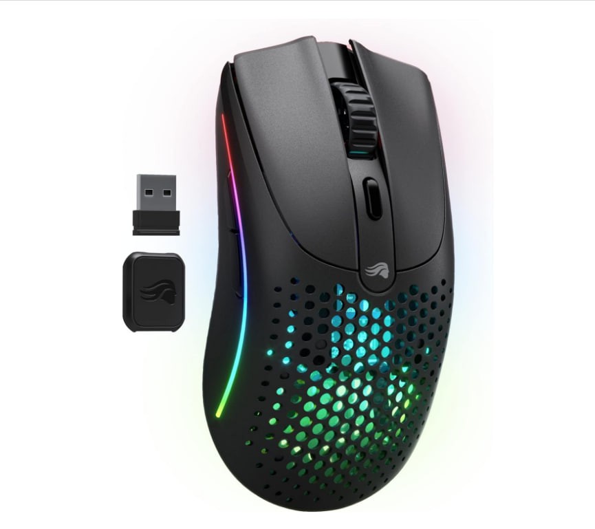 Glorious Model O V2 Superlight Wireless Mouse Bluetooth (Black), Lag-Free 2.4Ghz, FPS Mouse, 210h Battery Life, 26,000 DPI, 26K Sensor, 5 Programmable Buttons, Gaming Accessories for PC, Laptop, Mac